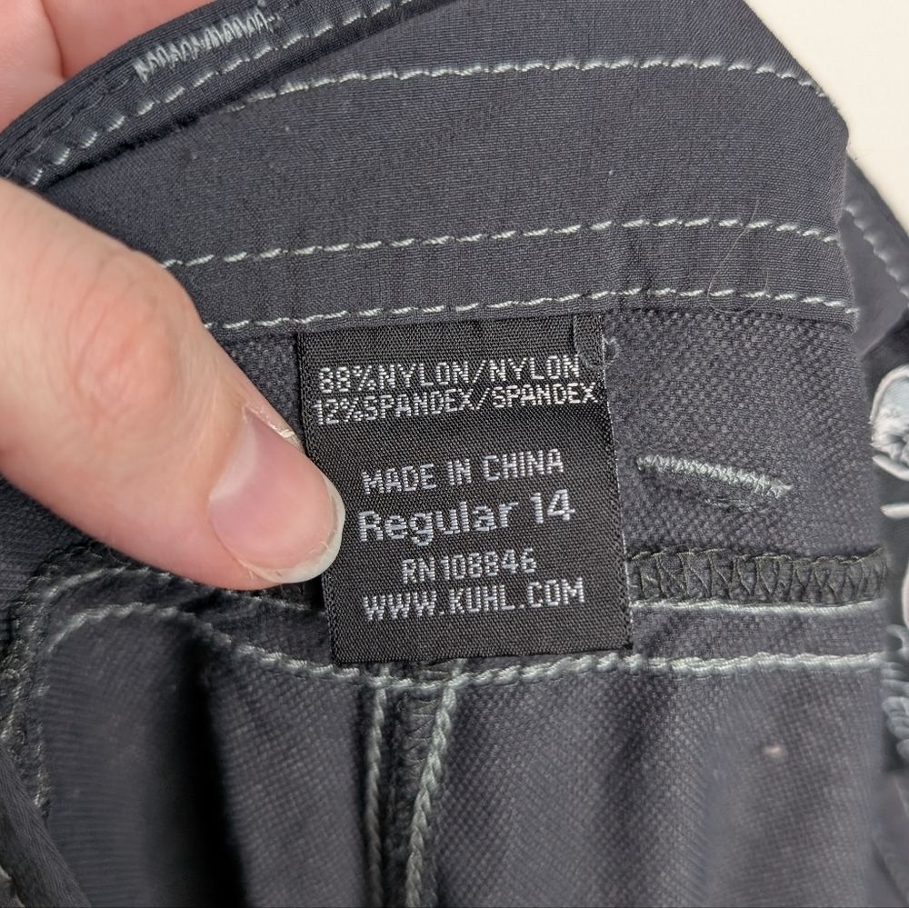 Kühl Mountain Culture Gray Outdoor Capris Pants Size 14 Regular - Picture 6 of 16